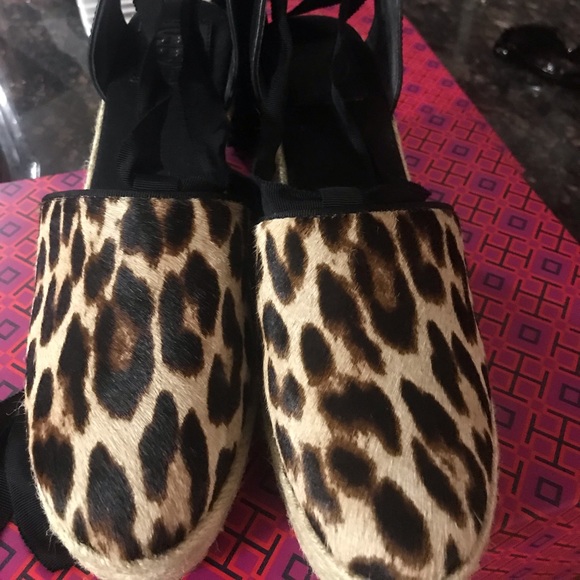 Tory Burch Shoes - Tory Burch Leopard Espadrille Shoes Sz 9.5